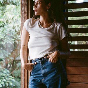 Ozma of California Lou Tee - Off White